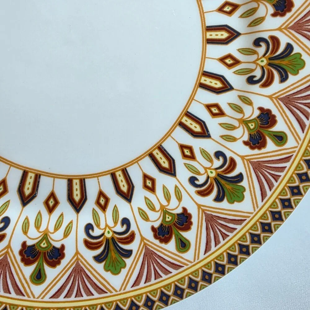ONE Queens Imari Salad Plate Diamond Border with Floral Arches